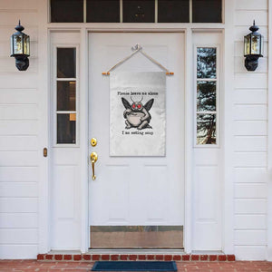 Please Leave Me Alone I Am Eating Soup Funny Mothman Garden Flag