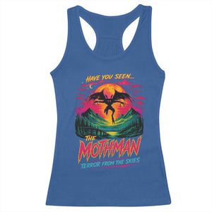 Funny Mothman Racerback Tank Top Have You Seen The Mothman Terror From The Skies Cryptid Legends TS11 Royal Blue Print Your Wear