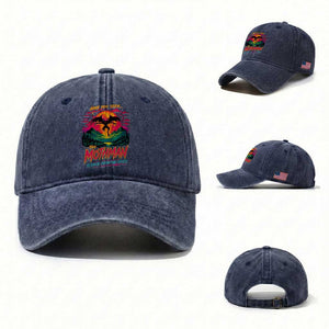 Funny Mothman Washed Cotton Baseball Cap Have You Seen The Mothman Terror From The Skies Cryptid Legends