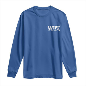 Wife Est 2026 Long Sleeve Shirt Just Married Couple Matching Wedding Honeymoon