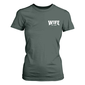 Wife Est 2026 T Shirt For Women Just Married Couple Matching Wedding Honeymoon
