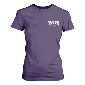 Wife Est 2026 T Shirt For Women Just Married Couple Matching Wedding Honeymoon