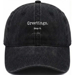 Greeting Stop It Paul Funny Christian Bible Faith Washed Cotton Baseball Cap