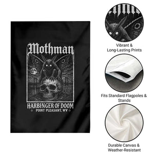 Mothman Harbinger of Doom Point Pleasant WV Garden Flag Gothic Horror Cryptid Creature