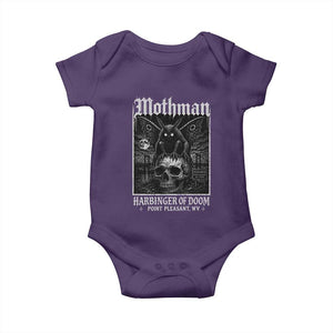 Mothman Harbinger of Doom Point Pleasant WV Baby Onesie Gothic Horror Cryptid Creature TS11 Purple Print Your Wear