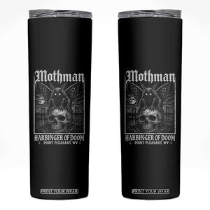 Mothman Harbinger of Doom Point Pleasant WV Skinny Tumbler Gothic Horror Cryptid Creature