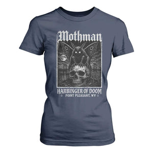 Mothman Harbinger of Doom Point Pleasant WV T Shirt For Women Gothic Horror Cryptid Creature TS11 Navy Print Your Wear