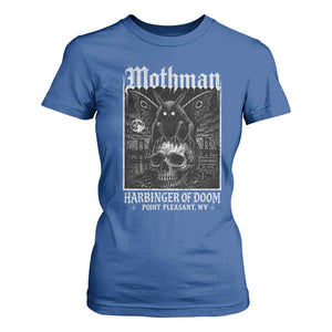 Mothman Harbinger of Doom Point Pleasant WV T Shirt For Women Gothic Horror Cryptid Creature TS11 Royal Blue Print Your Wear
