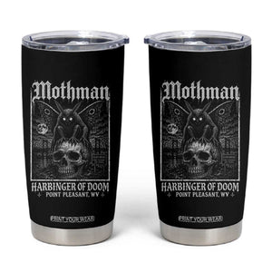 Mothman Harbinger of Doom Point Pleasant WV Tumbler Cup Gothic Horror Cryptid Creature
