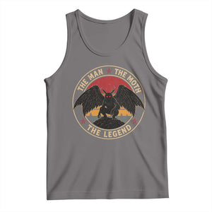 Funny Mothman The Man The Moth The Legend Tank Top Retro Folklore Creepy Cryptid TS11 Deep Heather Print Your Wear