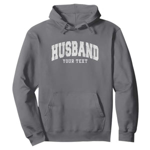 Personalized Husband Hoodie Custom Text Name Hubby Marriage Anniversary Couple Gift