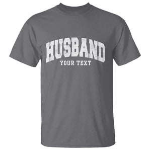 Personalized Husband T Shirt Custom Text Name Hubby Marriage Anniversary Couple Gift