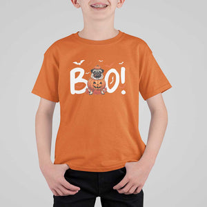 Funny French Bulldog Halloween T Shirt For Kid Boo Cute Dog Pumpkin Bat Maple Leaf Pet TS11 Orange Print Your Wear