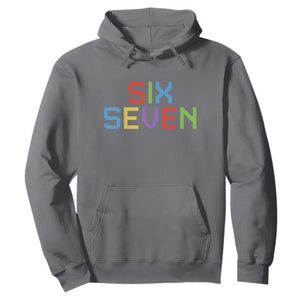 Six Seven Meme Pixel 67 Gen Alpha Meme Hoodie TS11 Charcoal Print Your Wear