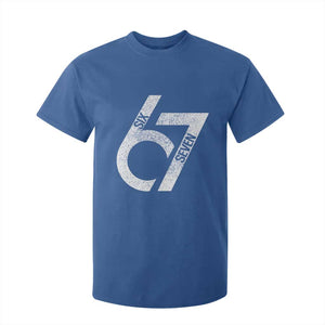Funny Six Seven 67 Meme Gen Alpha Slang T Shirt For Kid TS11 Royal Blue Print Your Wear