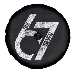 Funny Six Seven 67 Meme Gen Alpha Slang Spare Tire Cover TS11 Print Your Wear