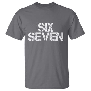 Six Seven Meme Vintage 67 Gen Alpha Meme T Shirt TS11 Charcoal Print Your Wear