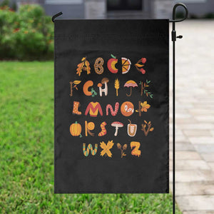 Funny Kindergarten Teacher Garden Flag Thanksgiving Alphabet Learning Autumn Season TS11 Print Your Wear