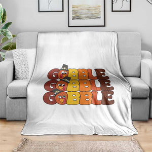 Funny Thanksgiving Tukey Gobble Throw Blanket TS11 Print Your Wear
