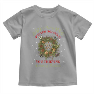 Merry Winter Solstice You Thieving Christian Bastards Baby Shirt Yule Pentagram TS11 Sport Gray Print Your Wear