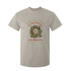 Merry Winter Solstice You Thieving Christian Bastards T Shirt For Kid Yule Pentagram TS11 Sand Print Your Wear