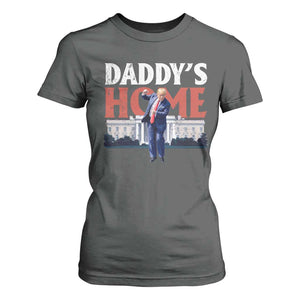 Funny Daddy's Home T Shirt For Women Trump Dance The 47th US President TS11 Dark Heather Print Your Wear