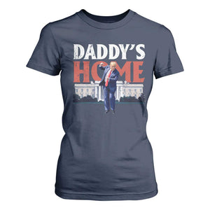 Funny Daddy's Home T Shirt For Women Trump Dance The 47th US President TS11 Navy Print Your Wear
