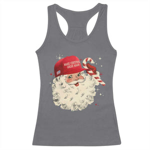 Funny Trump Santa Christmas Racerback Tank Top Make Christmas Great Again TS11 Charcoal Print Your Wear
