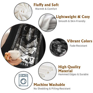 Italian Christmas La Befana Throw Blanket Buon Befana Folklore Xmas Witch TS11 Print Your Wear