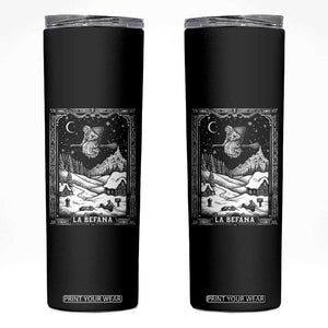 Italian Christmas La Befana Skinny Tumbler Buon Befana Folklore Xmas Witch TS11 Black Print Your Wear
