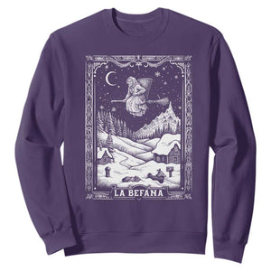 Italian Christmas La Befana Sweatshirt Buon Befana Folklore Xmas Witch TS11 Purple Print Your Wear