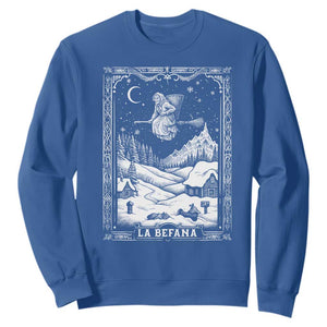 Italian Christmas La Befana Sweatshirt Buon Befana Folklore Xmas Witch TS11 Royal Blue Print Your Wear