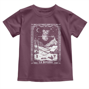 Italian Christmas La Befana Toddler T Shirt Buon Befana Folklore Xmas Witch TS11 Maroon Print Your Wear