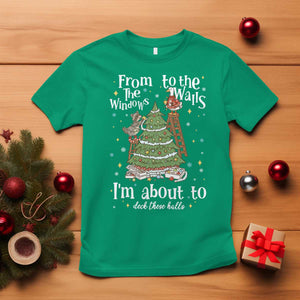 From The Windows To The Walls I'm About To Deck These Halls Christmas T Shirt TS11 Irish Green Print Your Wear