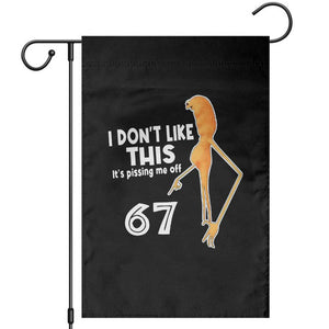 Funny Marcus The Worm 67 Meme Garden Flag I Dont Like This Its Pissing Me Off TS11 Black Print Your Wear