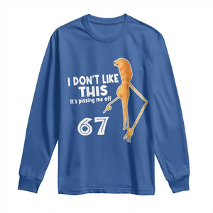 Funny Marcus The Worm 67 Meme Long Sleeve Shirt I Dont Like This Its Pissing Me Off TS11 Royal Blue Print Your Wear
