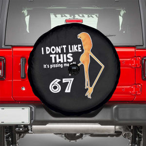 Funny Marcus The Worm 67 Meme Spare Tire Cover I Dont Like This Its Pissing Me Off TS11 Black Print Your Wear
