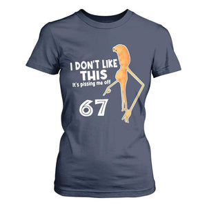 Funny Marcus The Worm 67 Meme T Shirt For Women I Dont Like This Its Pissing Me Off TS11 Navy Print Your Wear