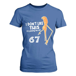 Funny Marcus The Worm 67 Meme T Shirt For Women I Dont Like This Its Pissing Me Off TS11 Royal Blue Print Your Wear