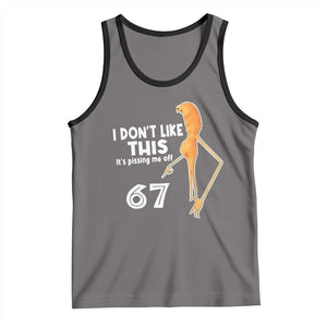 Funny Marcus The Worm 67 Meme Tank Top I Dont Like This Its Pissing Me Off TS11 Deep Heather Black Print Your Wear
