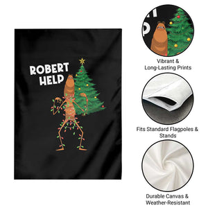 Funny Marcus The Worm Christmas Garden Flag Robert Help Xmas Tree TS11 Print Your Wear