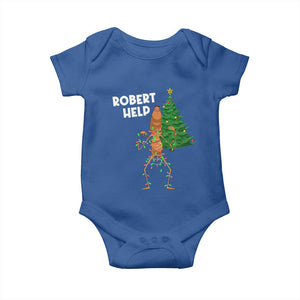 Funny Marcus The Worm Christmas Baby Onesie Robert Help Xmas Tree TS11 Royal Blue Print Your Wear