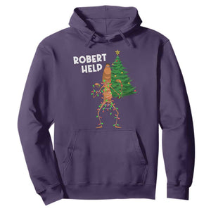 Funny Marcus The Worm Christmas Hoodie Robert Help Xmas Tree TS11 Purple Print Your Wear