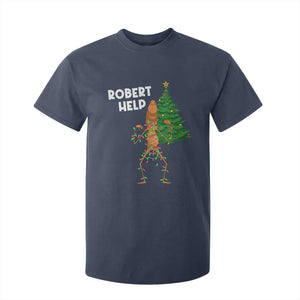 Funny Marcus The Worm Christmas T Shirt For Kid Robert Help Xmas Tree TS11 Navy Print Your Wear