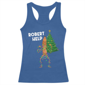 Funny Marcus The Worm Christmas Racerback Tank Top Robert Help Xmas Tree TS11 Royal Blue Print Your Wear