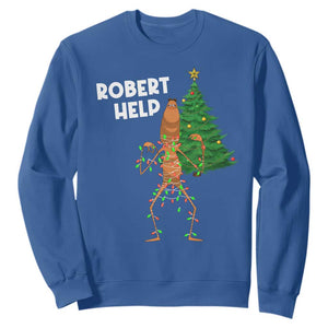 Funny Marcus The Worm Christmas Sweatshirt Robert Help Xmas Tree TS11 Royal Blue Print Your Wear