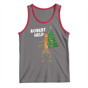 Funny Marcus The Worm Christmas Tank Top Robert Help Xmas Tree TS11 Deep Heather Red Print Your Wear