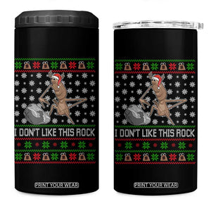 Funny Marcus The Worm Christmas 4 in 1 Can Cooler Tumbler I Dont Like This Rock Xmas Holiday TS11 One Size: 16 oz Black Print Your Wear