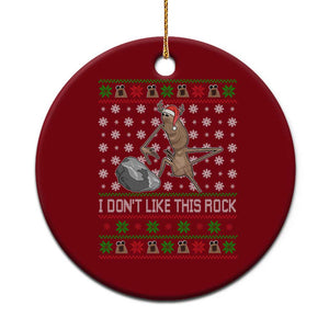 Funny Marcus The Worm Christmas Ceramic Ornament I Dont Like This Rock Xmas Holiday TS11 1pc Red Print Your Wear