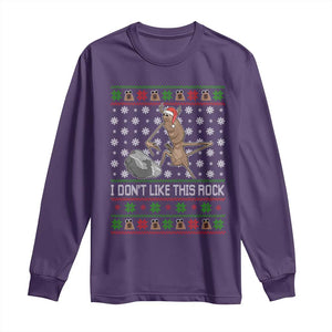 Funny Marcus The Worm Christmas Long Sleeve Shirt I Dont Like This Rock Xmas Holiday TS11 Purple Print Your Wear